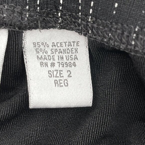 Chico's Travelers Pants Women's 2 Short Black Stretch Slinky Flowy Straight Leg - Picture 5 of 6